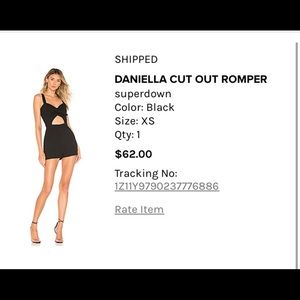Superdown black romper